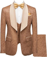 Custom Made Men Suits for Party Light Blue Pattern Series 3 Pieces Costume Homme Fashion Men Wedding Tuxedos Groom Wear